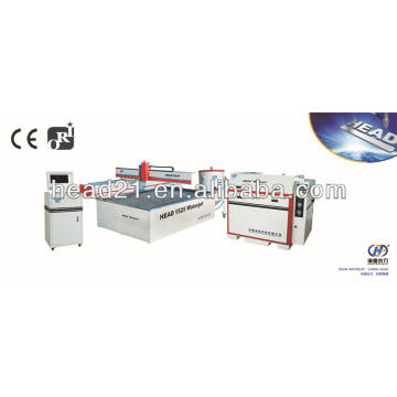 Economy CNC waterjet cutting equipment with high pressure pump and CNC control